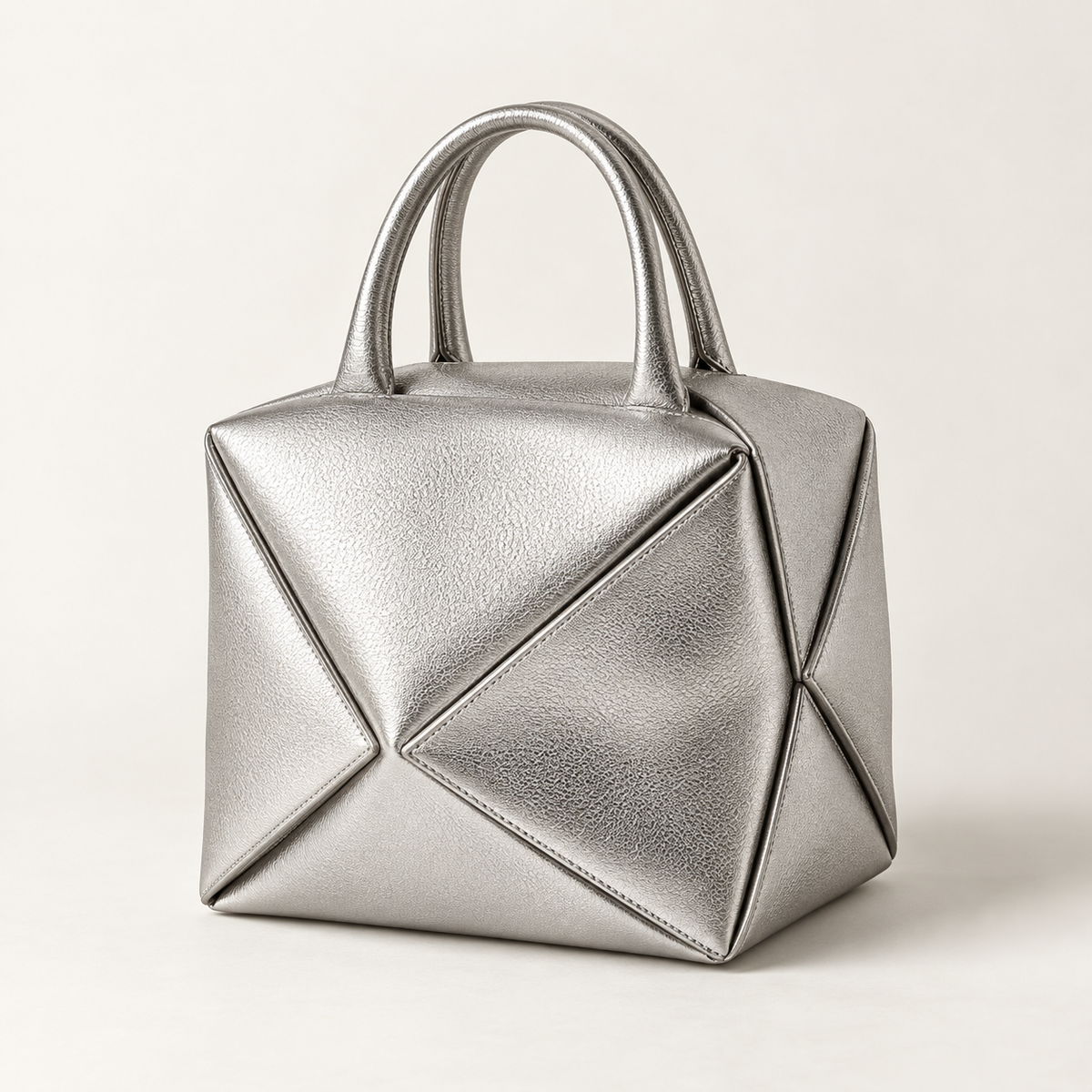 fwoiee™ FoldCube Geometric Sculptural Handbag